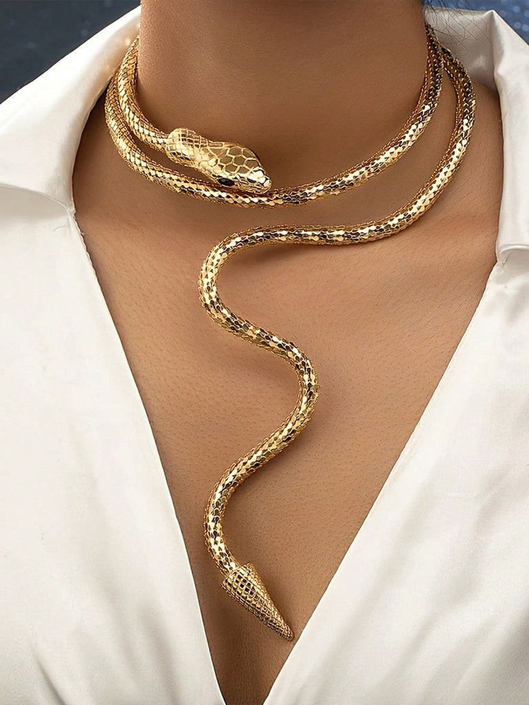 Collar diseño de serpiente único